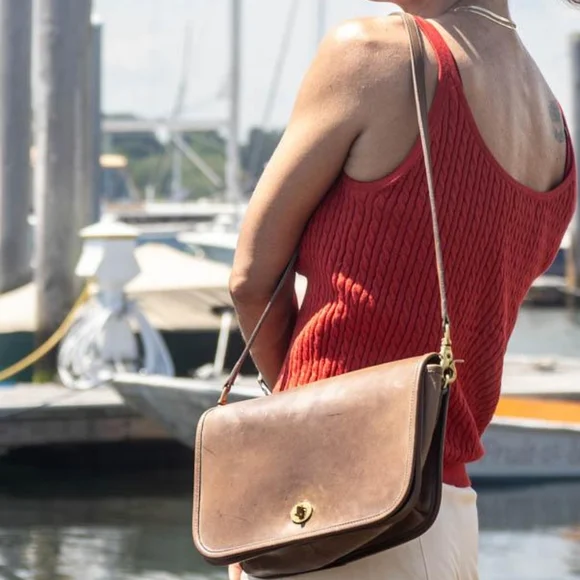 Shoulder Bag Coach New York Clutch Vintage Coach, Convertible